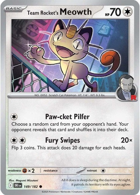 Team Rocket's Meowth (149) - Destined Rivals