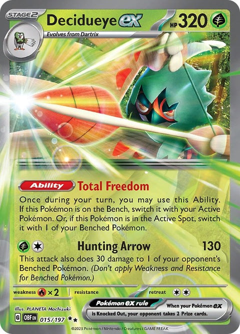Decidueye Ex (15) - Obsidian Flames