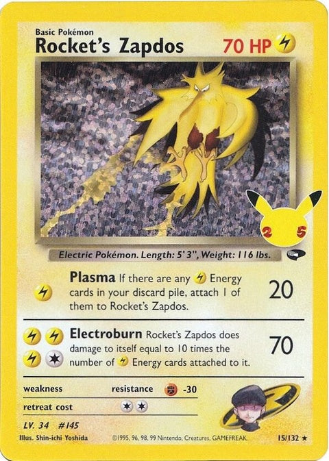 Rocket's Zapdos (15) - Celebrations: Classic Collection