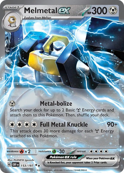 Melmetal Ex (153) - Obsidian Flames