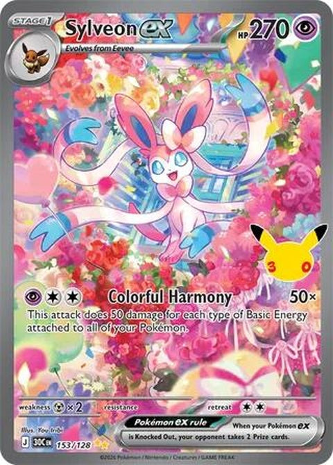 Sylveon Ex (153) - ME: 30th Celebration