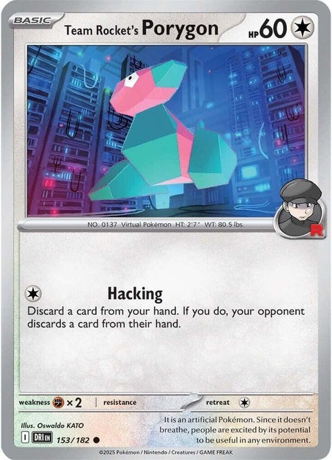 Team Rocket's Porygon (153) - Destined Rivals