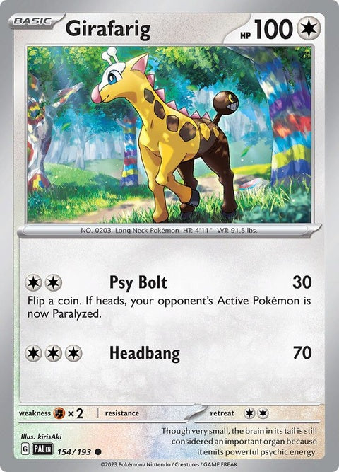 Girafarig (154) - Paldea Evolved