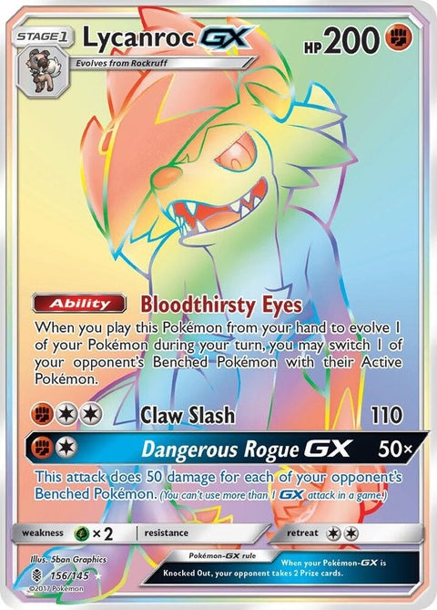 Lycanroc Gx (156) - Guardians Rising