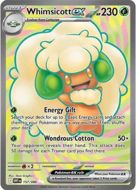 Whimsicott Ex (157) - White Flare