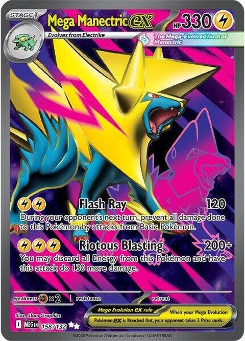 Mega Manectric Ex (158) - Mega Evolution