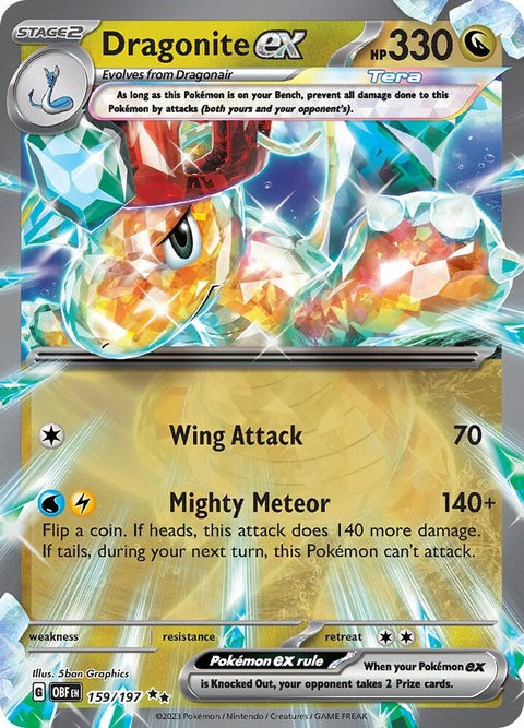 Dragonite Ex (159) - Obsidian Flames
