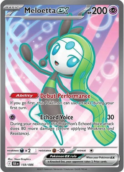 Meloetta Ex (159) - Black Bolt