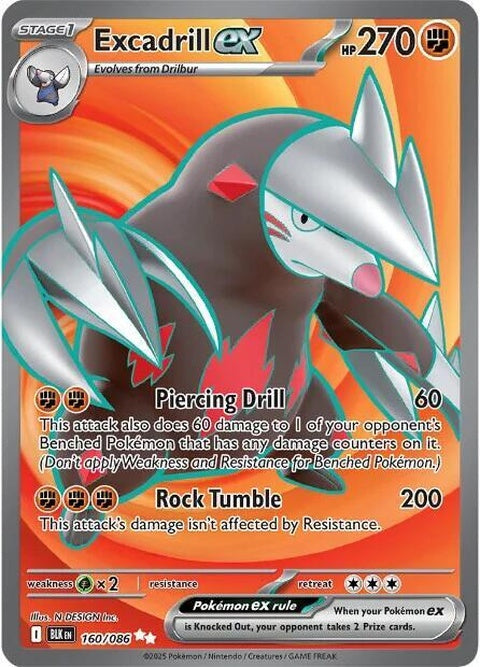 Excadrill Ex (160) - Black Bolt