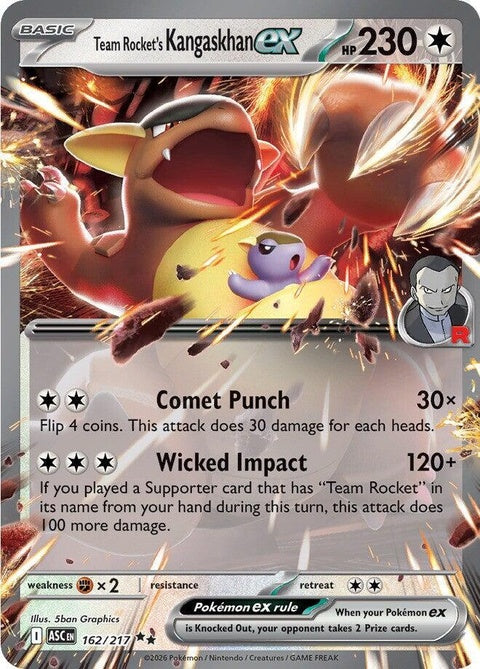 Team Rocket's Kangaskhan Ex (162) - ME: Ascended Heroes