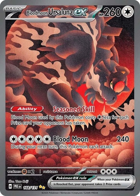 Bloodmoon Ursaluna Ex (168) - Prismatic Evolutions