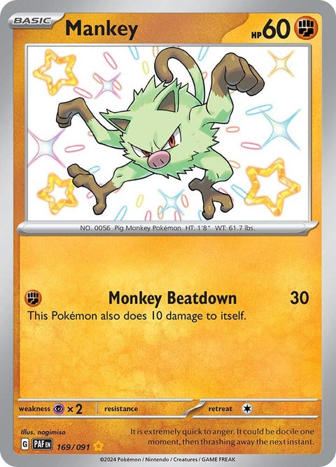 Mankey (169) - Paldean Fates
