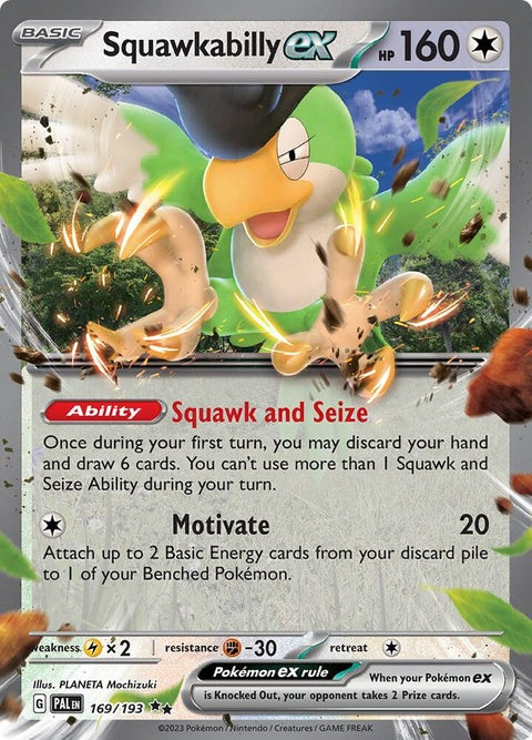 Squawkabilly Ex (169) - Paldea Evolved