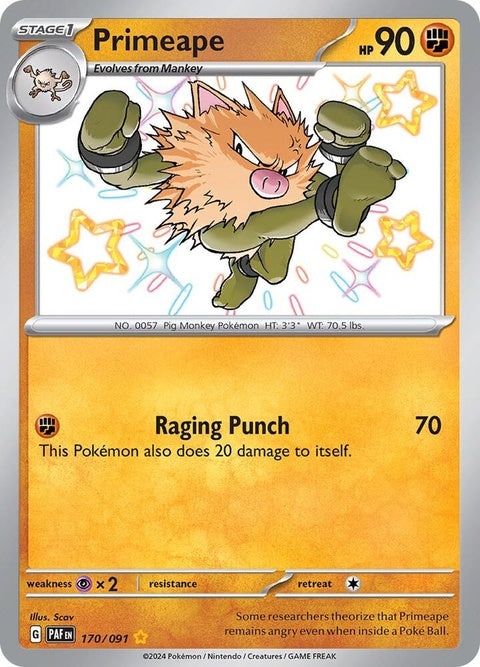 Primeape (170) - Paldean Fates