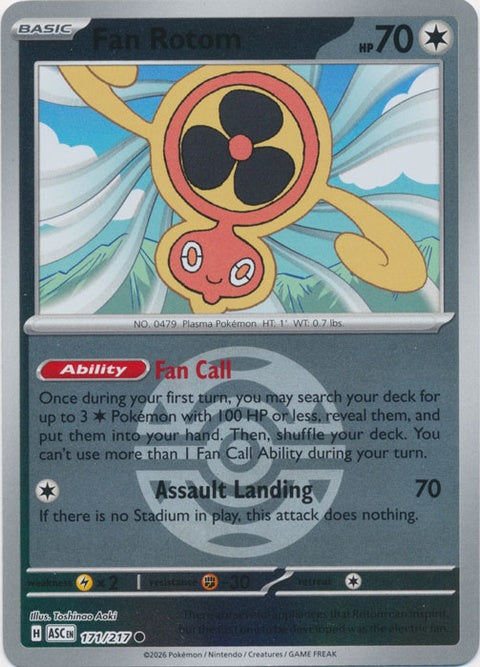 Fan Rotom (171) - ME: Ascended Heroes