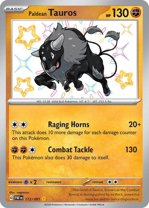 Paldean Tauros (172) - Paldean Fates