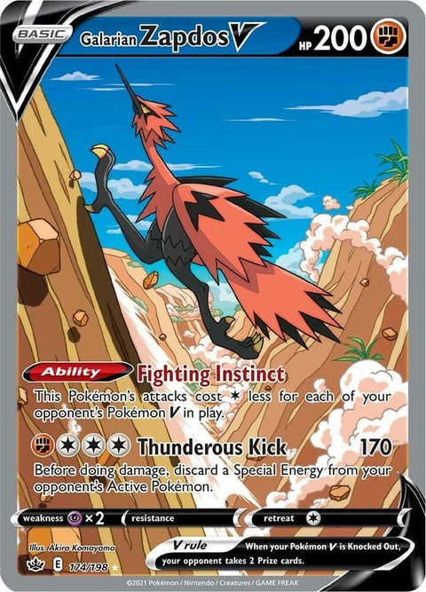 Galarian Zapdos V (174) - Chilling Reign
