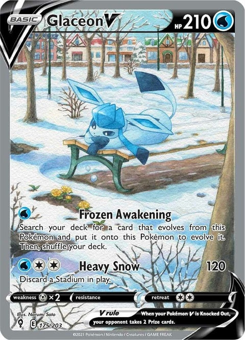 Glaceon V (175) - Evolving Skies