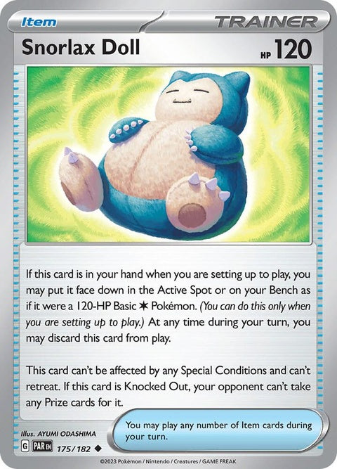 Snorlax Doll (175) - Paradox Rift