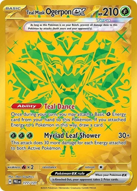 Teal Mask Ogerpon Ex (177) - Prismatic Evolutions