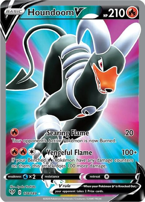 Houndoom V (178) - Darkness Ablaze