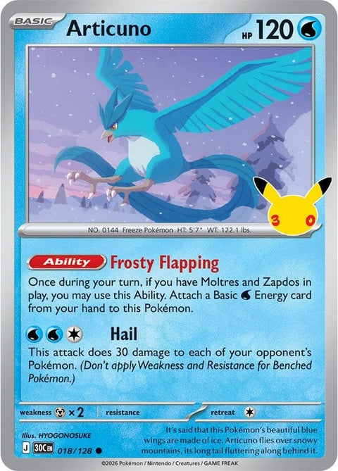 Articuno (18) - ME: 30th Celebration