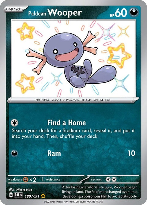 Paldean Wooper (180) - Paldean Fates