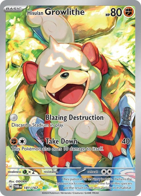 Hisuian Growlithe (181) - Twilight Masquerade