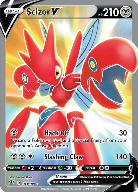 Scizor V (183) - Darkness Ablaze