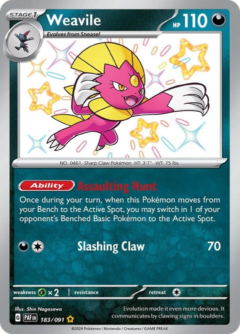 Weavile (183) - Paldean Fates
