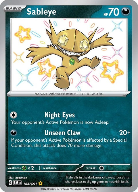 Sableye (184) - Paldean Fates