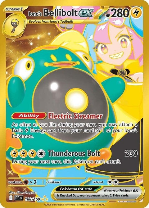 Iono's Bellibolt Ex (188) - Journey Together