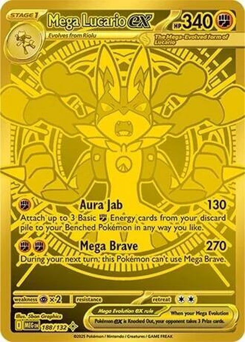 Mega Lucario Ex (188) - Mega Evolution