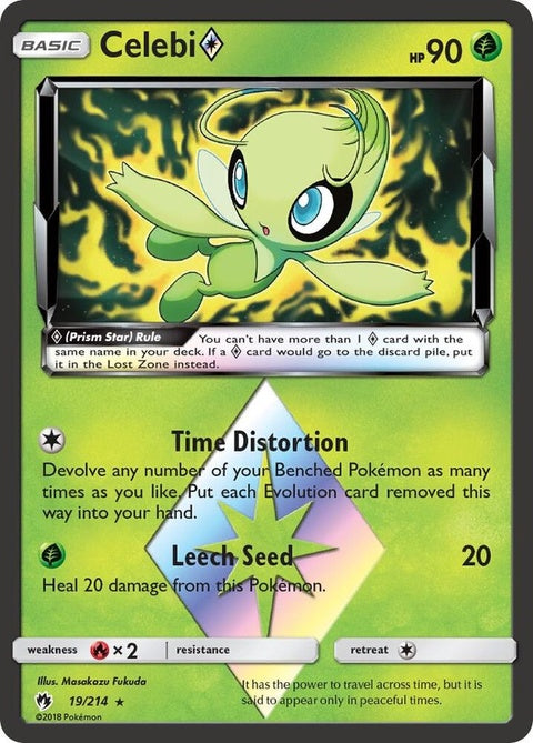 Celebi Prism Star (19) - Lost Thunder