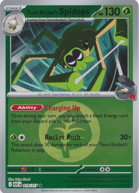 Team Rocket's Spidops (19) - ME: Ascended Heroes