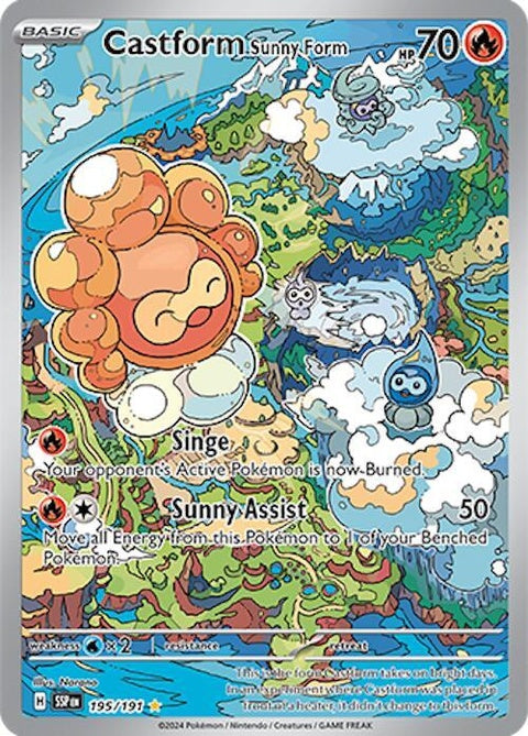 Castform Sunny Form (195) - Surging Sparks