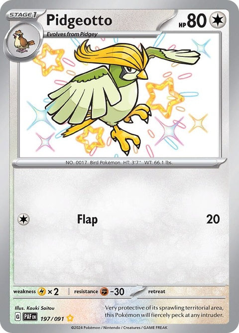 Pidgeotto (197) - Paldean Fates