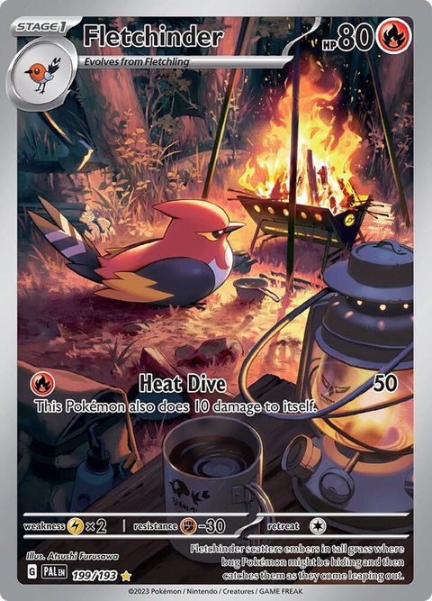 Fletchinder (199) - Paldea Evolved