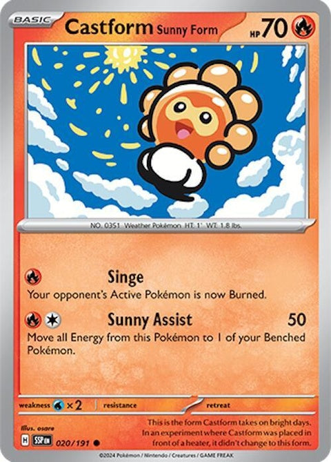 Castform Sunny Form (20) - Surging Sparks