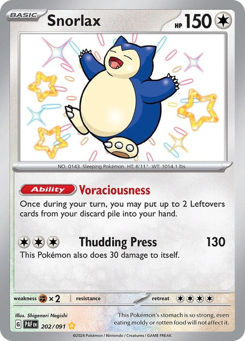 Snorlax (202) - Paldean Fates