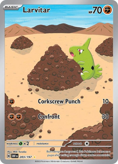 Larvitar (203) - Obsidian Flames
