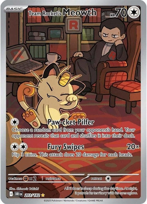 Team Rocket's Meowth (203) - Destined Rivals