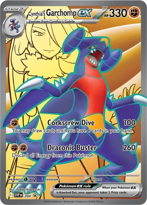 Cynthia's Garchomp Ex (204) - Scarlet & Violet Black Star Promos