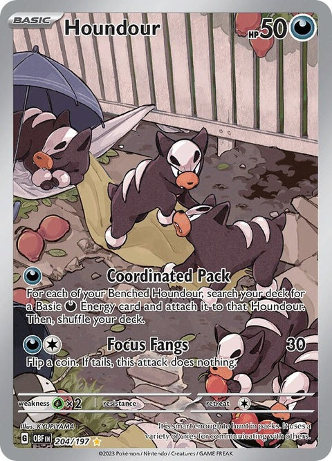 Houndour (204) - Obsidian Flames