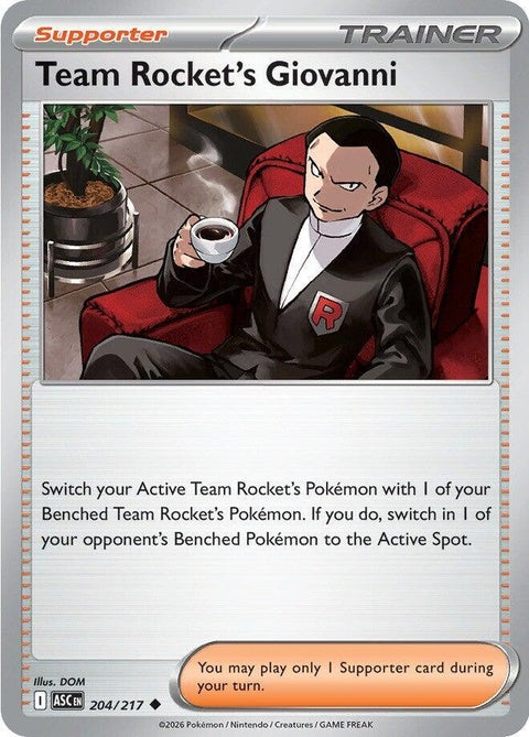 Team Rocket's Giovanni (204) - ME: Ascended Heroes