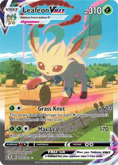 Leafeon Vmax (205) - Evolving Skies