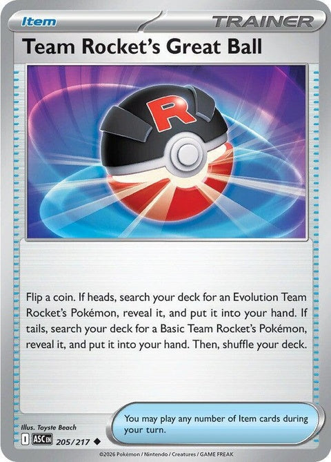 Team Rocket's Great Ball (205) - ME: Ascended Heroes