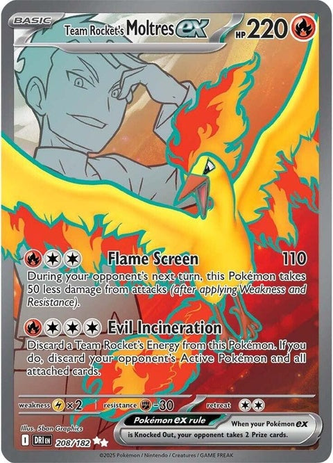 Team Rocket's Moltres Ex (208) - Destined Rivals