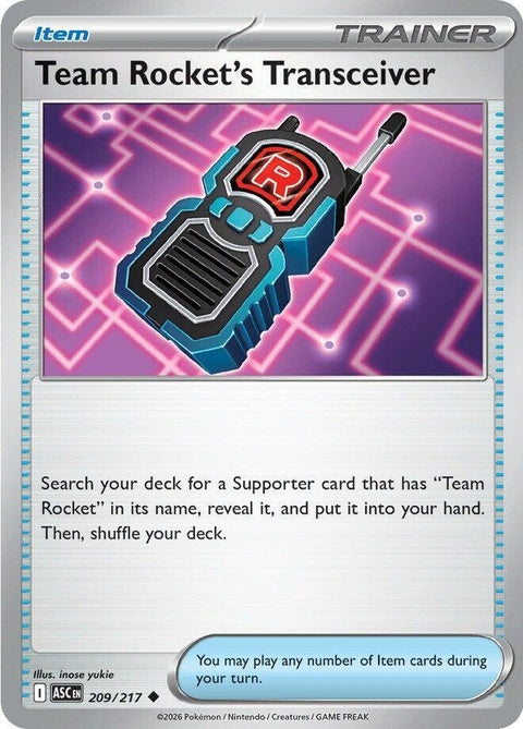 Team Rocket's Transceiver (209) - ME: Ascended Heroes