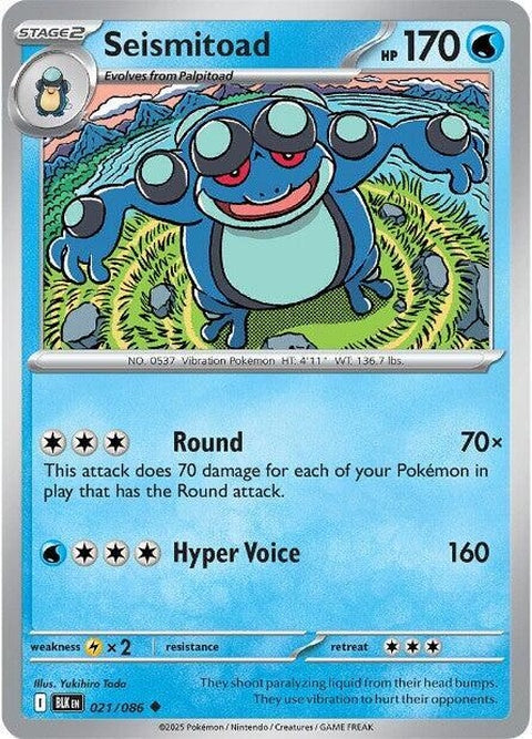 Seismitoad (21) - Black Bolt